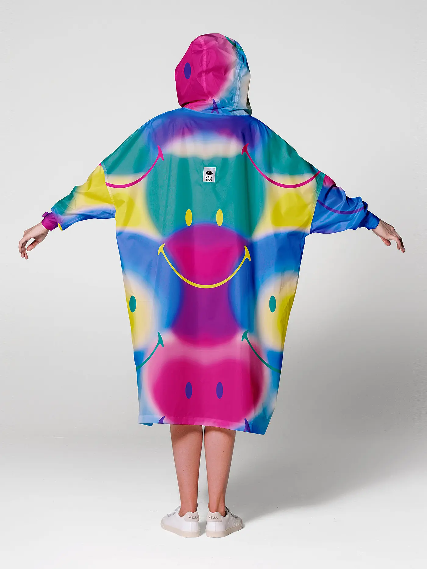 RAINKISS | Regenjacke - Regenponcho PANDA SMILEY | bunt